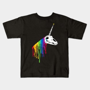 Dripping Unicorn Skull Kids T-Shirt